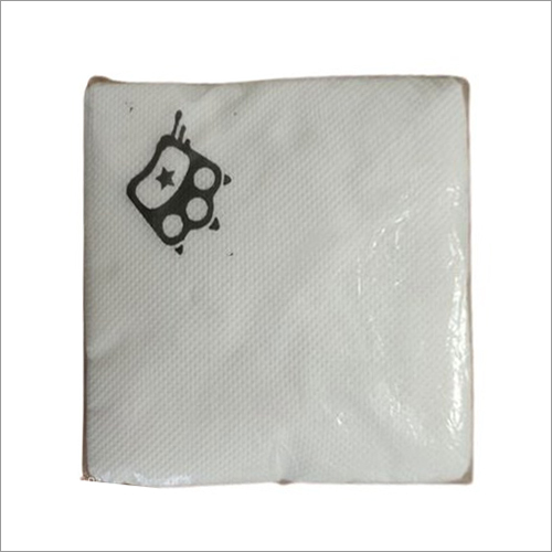 White Paper Napkin - 30x30cm, White Color | 15 GSM, Single Coating, Ideal for Kitchen Use, Pack of 50 Pcs