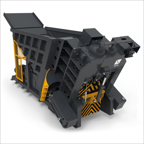 Inclined scrap shear machine