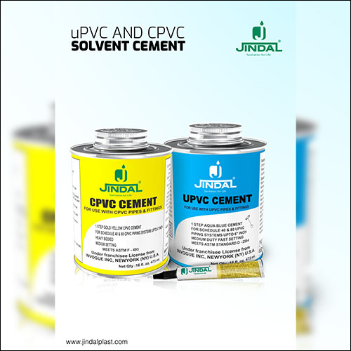 UPVC and CPVC Solvent Cement By Jindal Sanitaryware Pvt Ltd