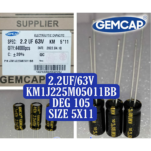 2-2MFD-63V Radial Electrolytic Capacitor