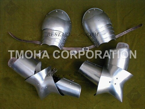 Medieval Arm Guard Arm Set Fully Wearable Costumes 15 Century Warrior Arm Guard MA0061