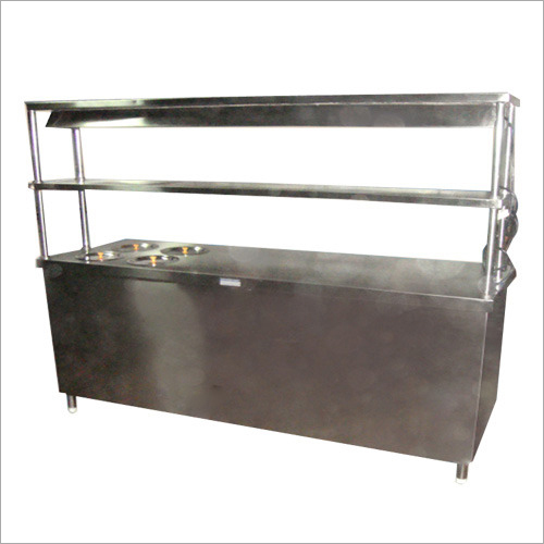 Dark Gray Pick Up Service Counter With Bain Marie