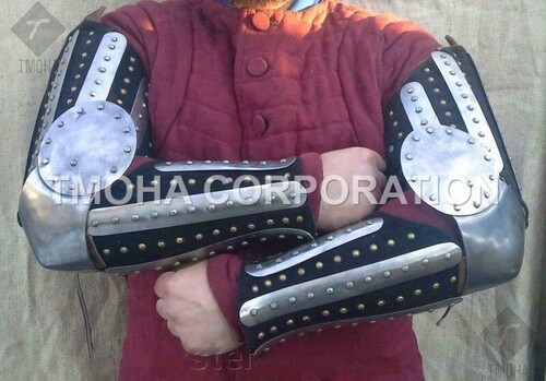 Medieval Arm Guard Arm Set Fully Wearable Costumes 15 Century Warrior Arm Guard MA0067
