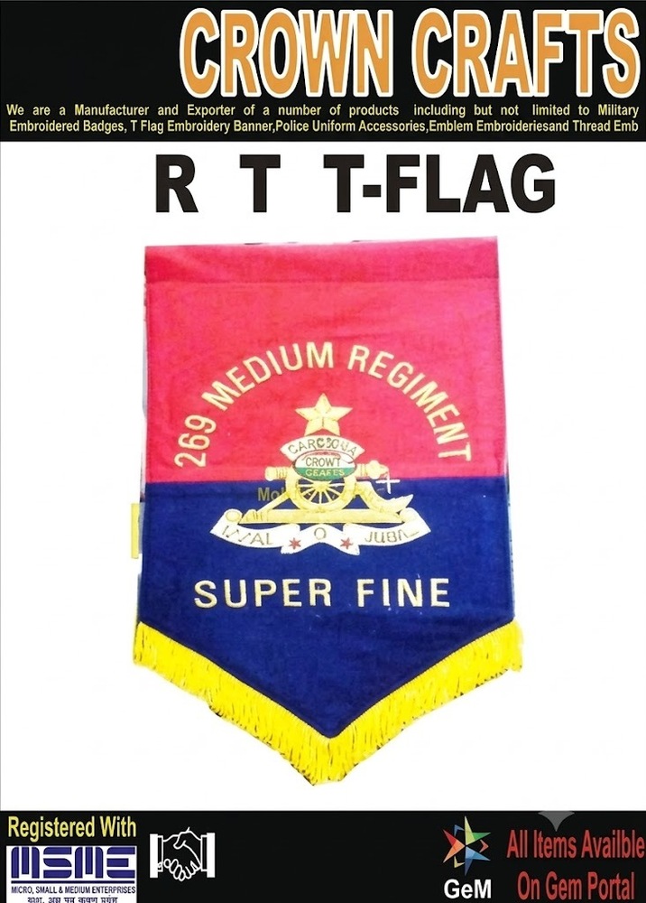 Embroidery Flags - Durable Polyester Material | Custom Sizes Available, Designed for Armed Forces Operations and Events