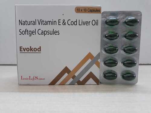 Natural vitamin E COD liver capsules