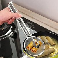 Filter Spoon with Clip Food Kitchen Oil-Frying Multi-Functional
