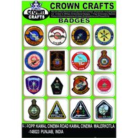 Handmade Cloth Embroidery Badges - Color: As