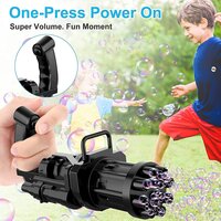 8-Hole Electric Bubbles Gun for Toddlers Toys