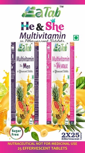 Multivitamin effervescent tablets for men and women
