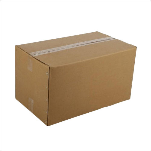 Brown Corrugated Rectangular Box