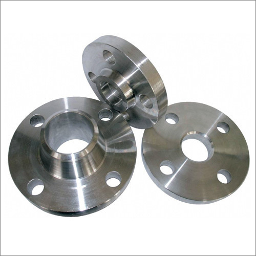 Titanium Flanges - Titanium Material, Available in Various Sizes, Silver Color, Round Shape, 4/8 Holes for Versatile Industrial Applications