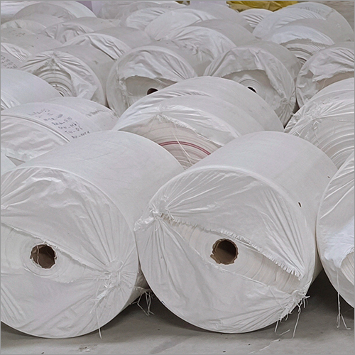 White PP Woven Fabric Roll
