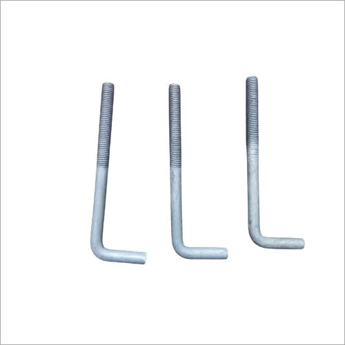 White Galvanized L Type Bolt