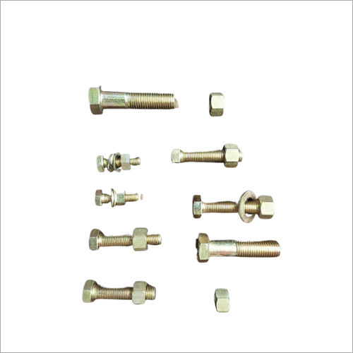 Golden Zinc Plated Hex Bolts Use: Industrial