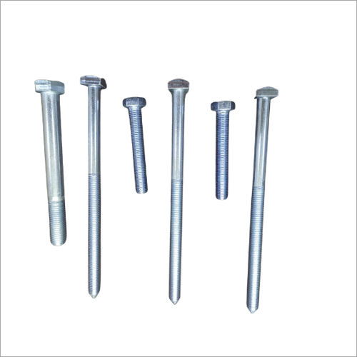 White Zinc Plated Bolts Use: Industrial