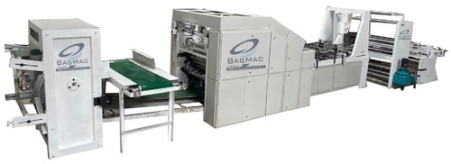 BAGMAC Automatic Square Bottom Paper Bag Making Machine