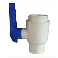 Ashirvad Type Upvc Valve - Plastic, Various Sizes Available, White Color | Manual Operation, Medium Pressure, Hollow Floating Ball Design