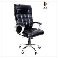 High Back Black Leather Office Chair