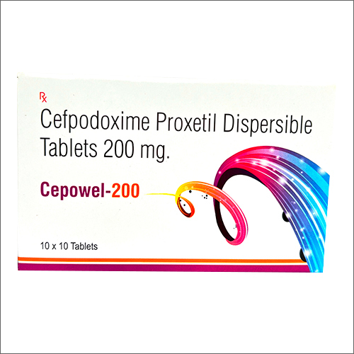 200mg Cefpodoxime Proxetil Dispersible Tablets - Antibiotic Medicine, Effective Against Bacterial Infections, Store Below 30Â°C