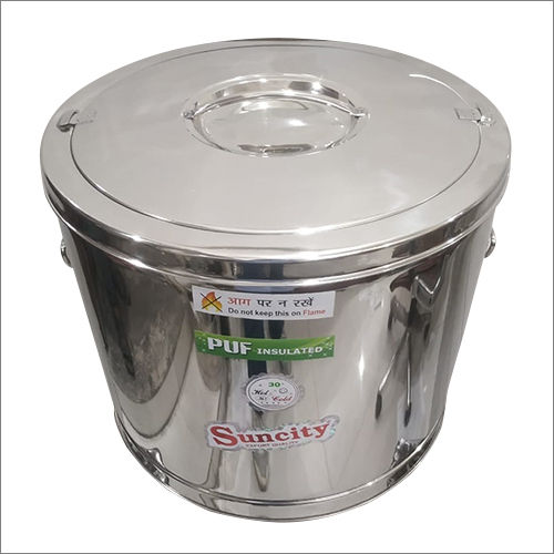 Gray 30 Ltr Stainless Steel Hot Pot