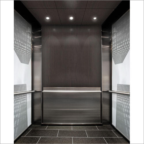 Mild Steel Hotel Elevator - Stainless Steel, 3 Phase, 60 Hz | Safety Sensor, Remote Controller, Polished Finish