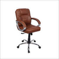 VITMAT Brown Mid Back Office Chair