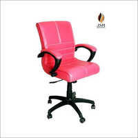 Pink Low Back Office Staff Chair