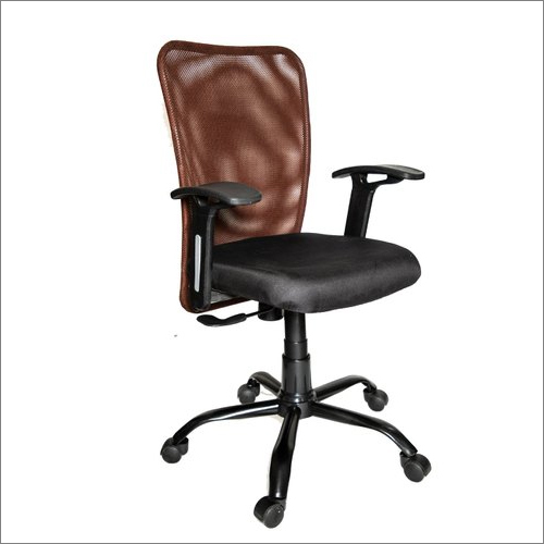 VITMAT Brown Mesh Mid Back Home Office Chair