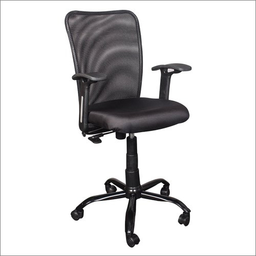VITMAT Black Mesh Mid Back Home Office Chair