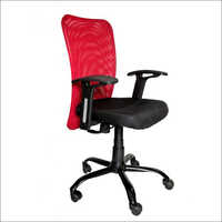 VITMAT Red Mesh Mid Back Home Office Chair