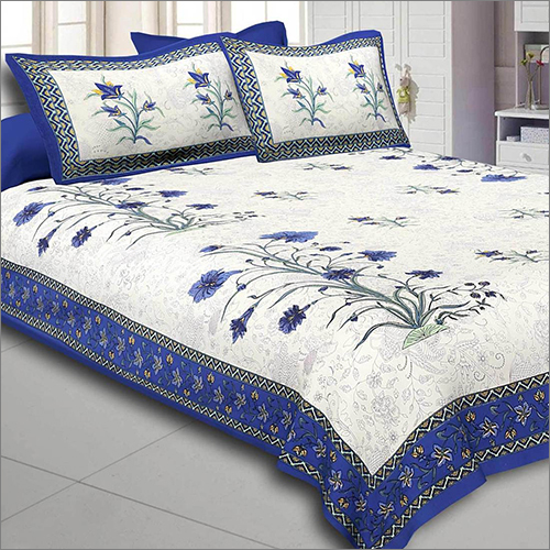 Washable Printed Cotton Bed Sheet