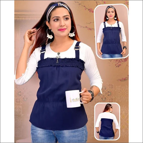 Ladies BSY Plain Blue Top