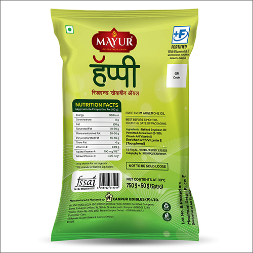 800g Mayur Happy Refined Soyabean Oil