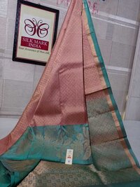 pure kanjivaram silk turning border light weight saree