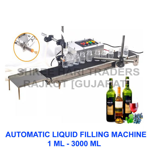 Automatic Bottle Liquid Filling Machine With Conveyor Application: Food