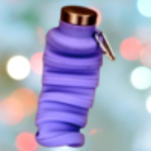 Collapsible Silicone Foldable Water Bottle  BPA FREE