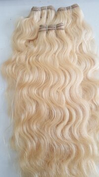 Blonde Wavy 613 Colour Cuticles Aligned Human Hair