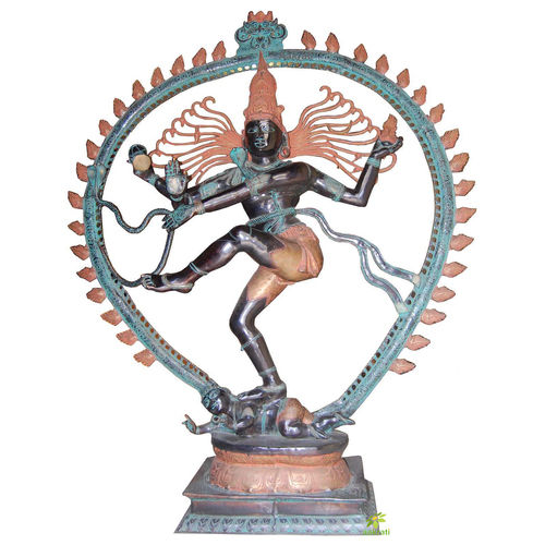 70 Inch Brass Dancing Shiva Nataraja Statue Bronze Finish Shiv