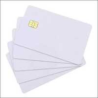 Contact Chip Smart Card - Pvc Material, White Color | Digital Printing For Enterprise, Bank, Insurance, Super Market, Parking, Access Control, Hospital Applications