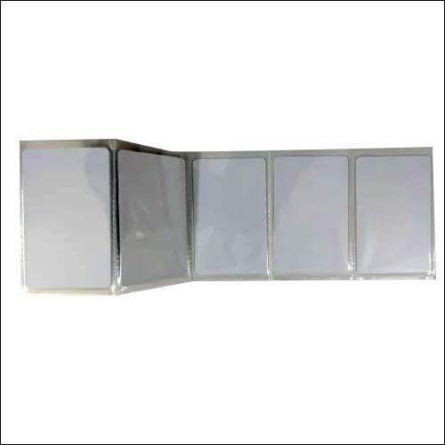 Single Card Packing Thermal Plain White PVC Card