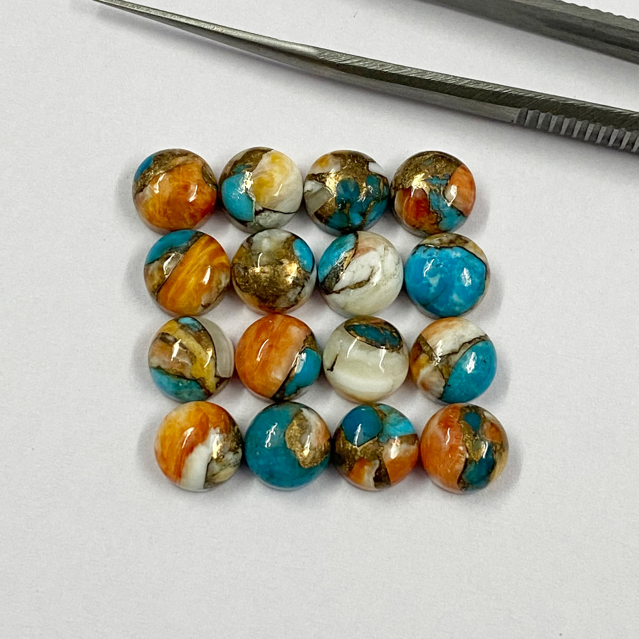 Oyster Turquoie Round Cabochon Loose Gemstones