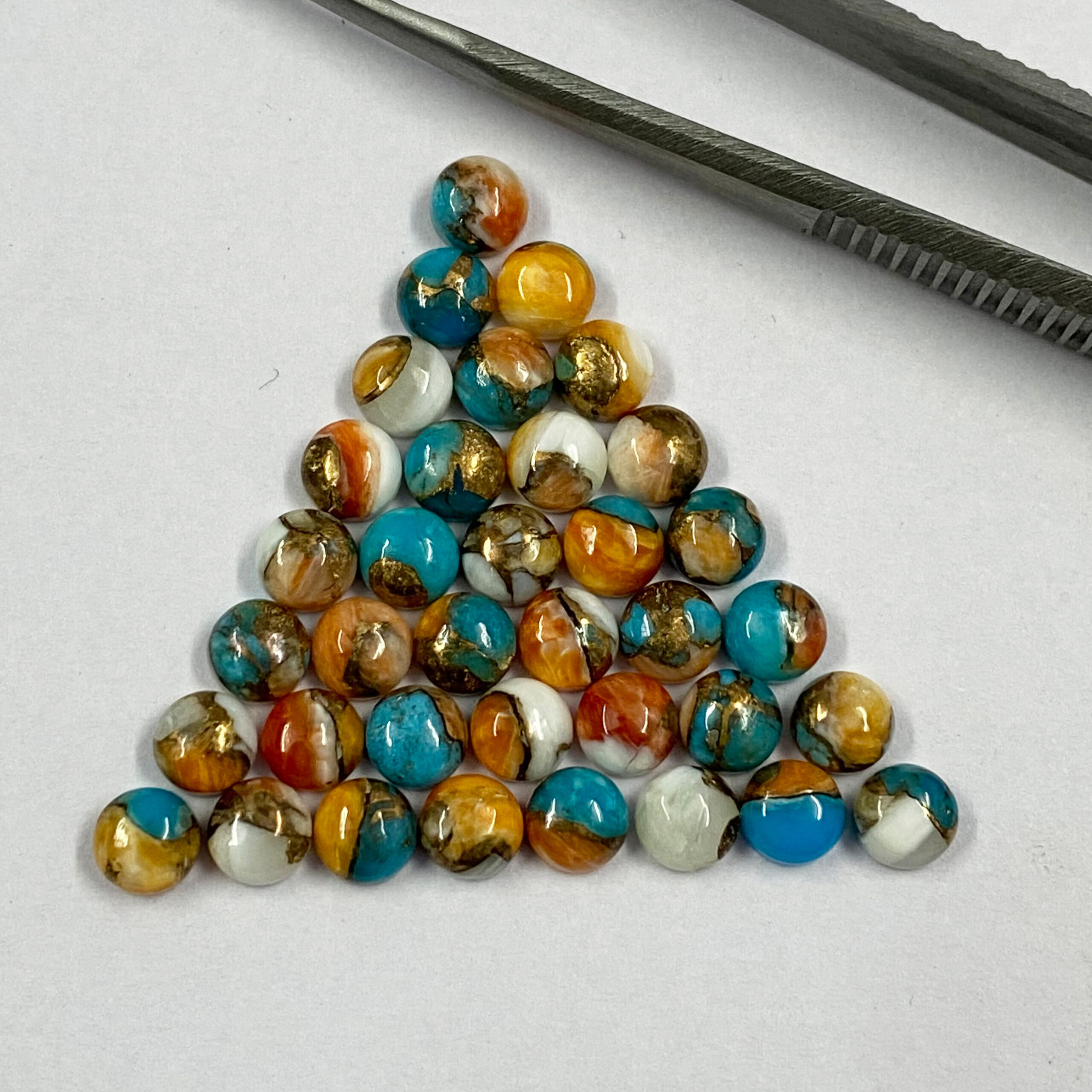Oyster Turquoie Round Cabochon Loose Gemstones