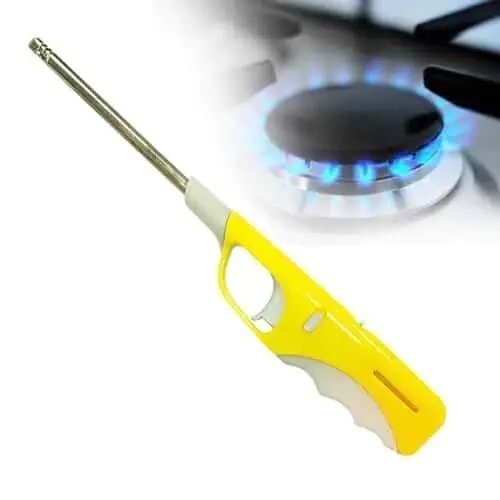 Flame and Gas refillable Lighter for Kitchen Stove