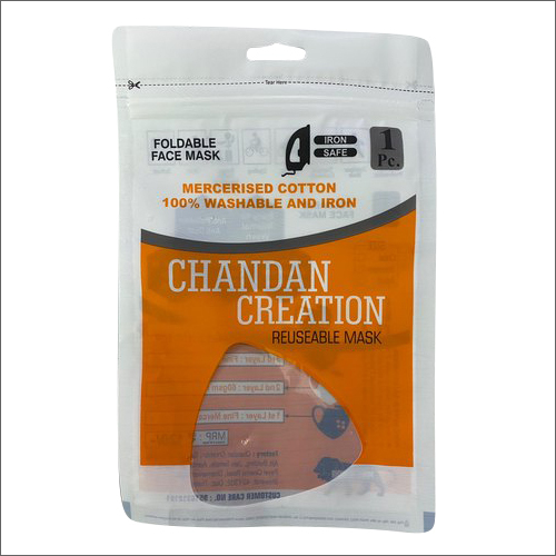 Face Mask Zipper Packaging Pouches - LDPE 5.5x8.5 Inches Glossy Finish | Multi-layer Protection Rotogravure Printed Available in All Colors
