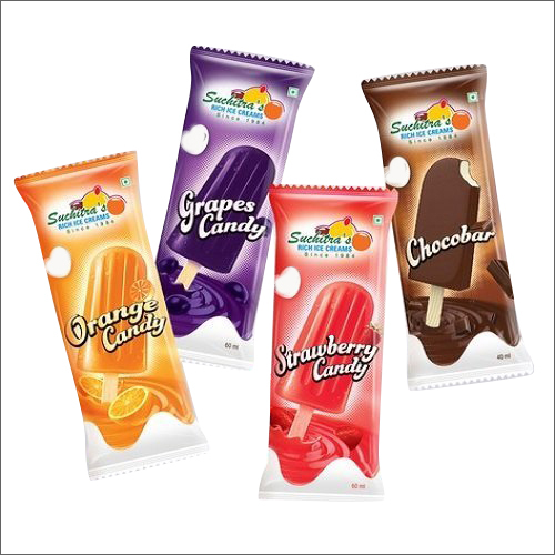 Ice Cream Packaging Pouches - Laminated Material, Various Sizes Available - Aqueous Coating for Enhanced Surface Handling