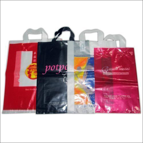 Printed Polypropylene Bag - GSM 60-100, Loop Handle, 5 Kg Capacity | Aqueous Coating, High-Strength, Ideal for Grocery Packaging