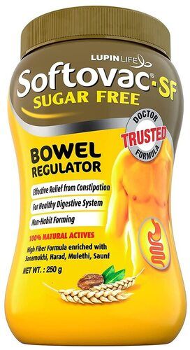 Softovac Sf Sugar Free Bowel Regulator Irregular Bowel Habits 250gm Age Group: For Adults