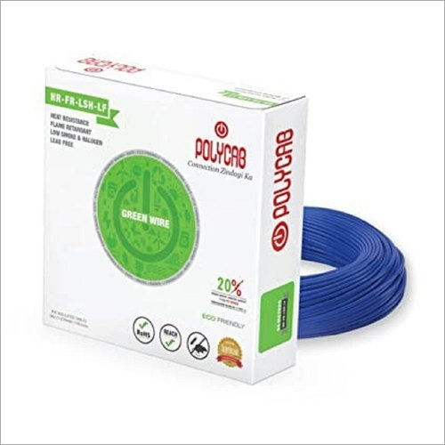 Plastic Polycab House Green Wire