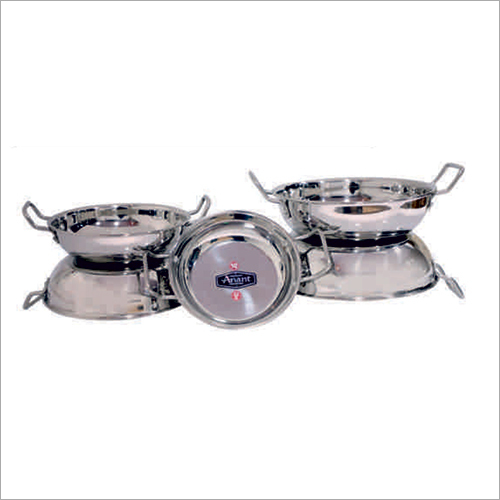 22G Patti Kadai - Stainless Steel Induction Bottom Chrome Coating | Durable Metal Design for Versatile Cooking Needs