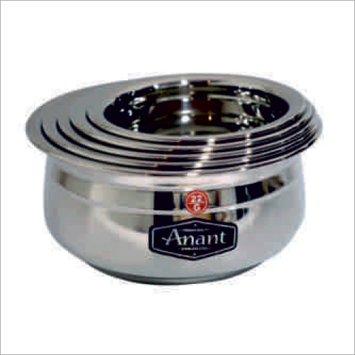 22G Urli - Stainless Steel, Induction Bottom, Chrome Coating | Ideal for Cooking & Medicinal Preparation